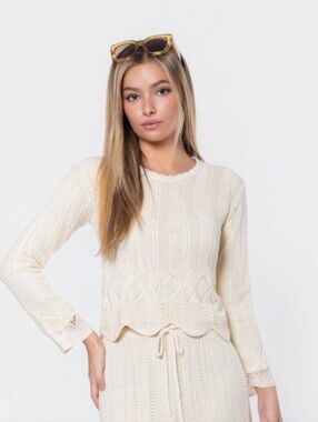 Crochet Knit Top